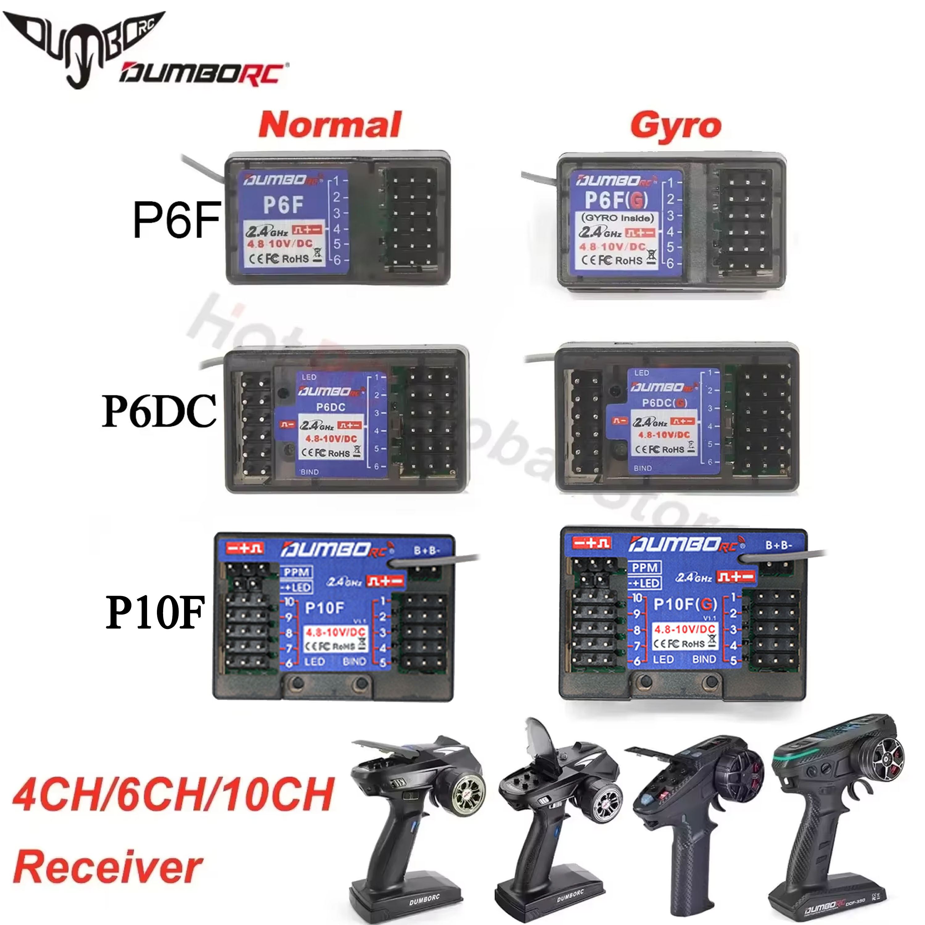 Drone Racing Receiver - DUMBORC P6FG X10FG X6DC P4FMG MINI