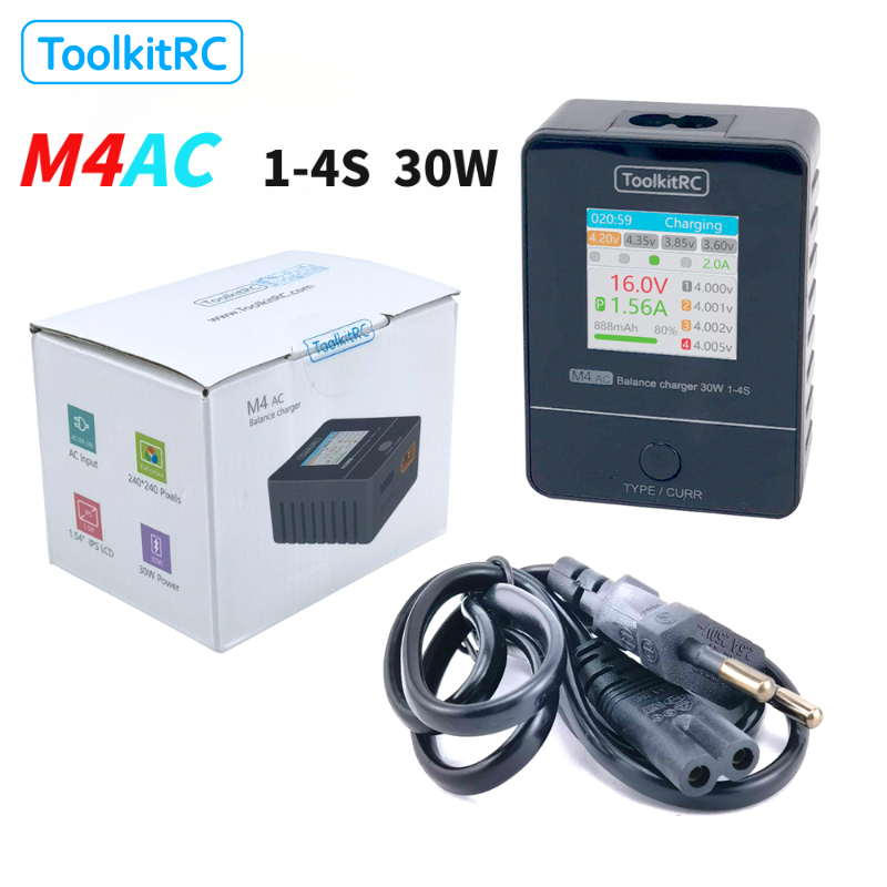 Drone Racing Charger - ToolkitRC M4AC 1-4S Lipo LiHV Battery
