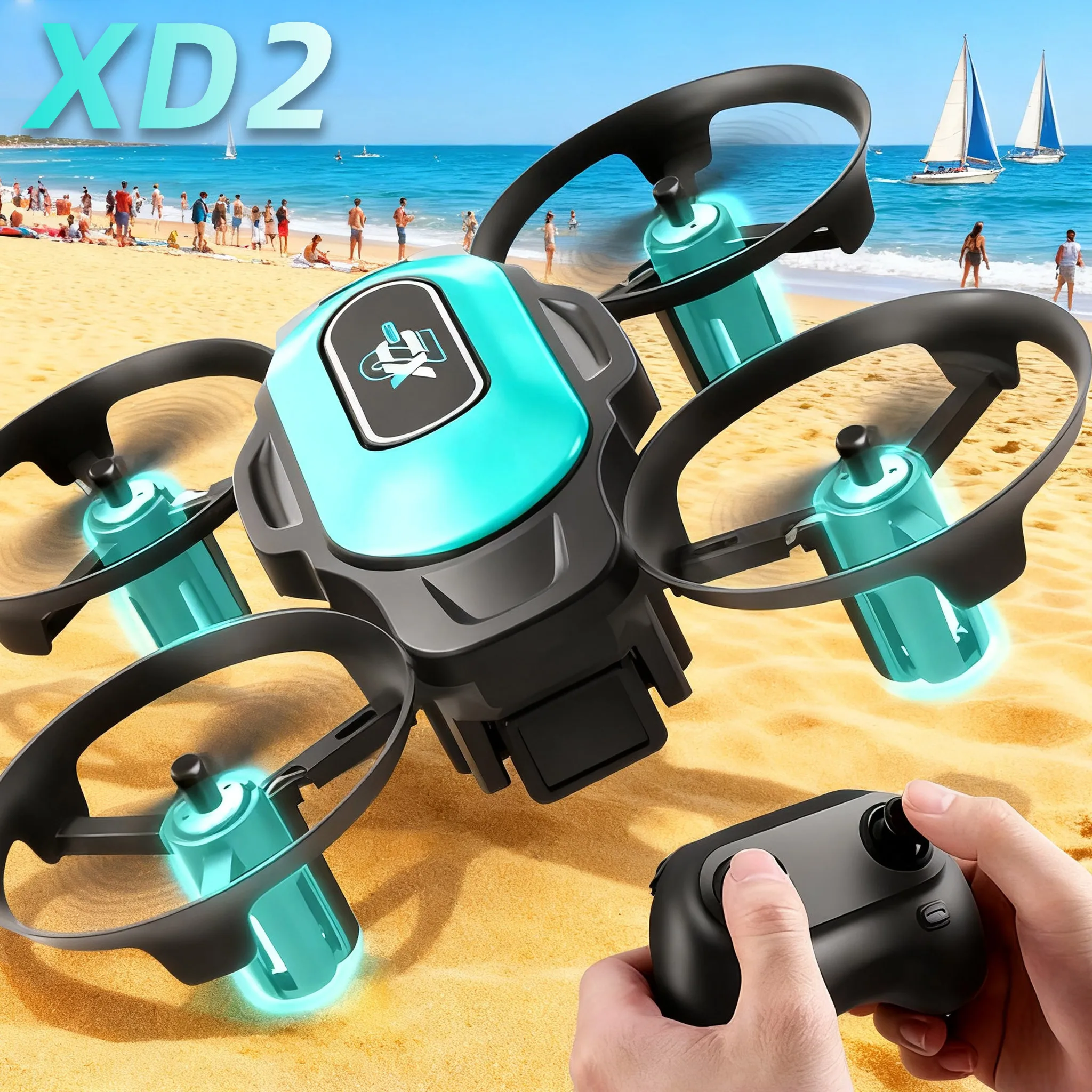 Drone Racing Camera - XD2 Mini Drone, 360° Stunt Flips,