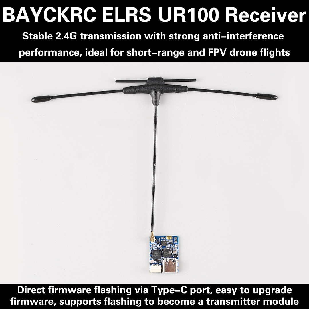 Drone Racing Frame - BAYCKRC UR100 ExpressLRS Dual Band 2.4GHz