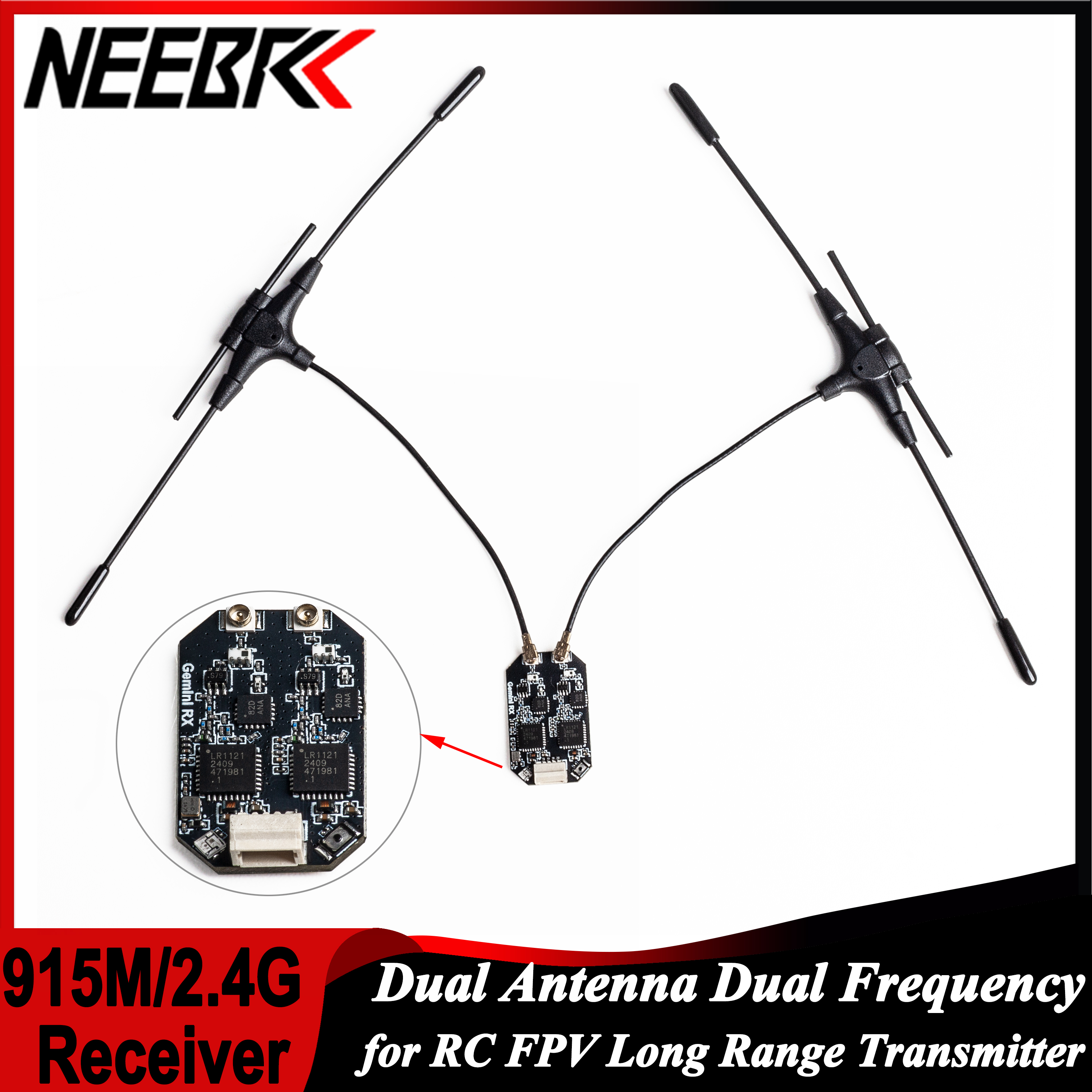 Drone Racing Antenna - ELRS 915MHz/2.4GHz Gemini Dual Antenna Dual