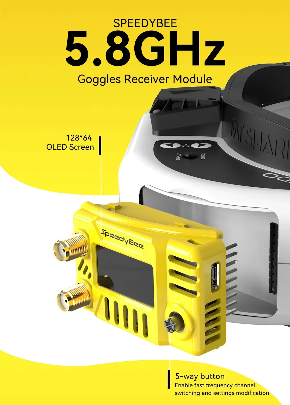 SpeedyBee FPV Goggles Module 5 - Drone Racing Gate review and price