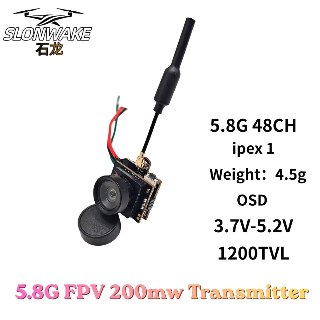 SLONWAKE 5.8G Analog Video Tra - Drone Racing Transmitter review and price