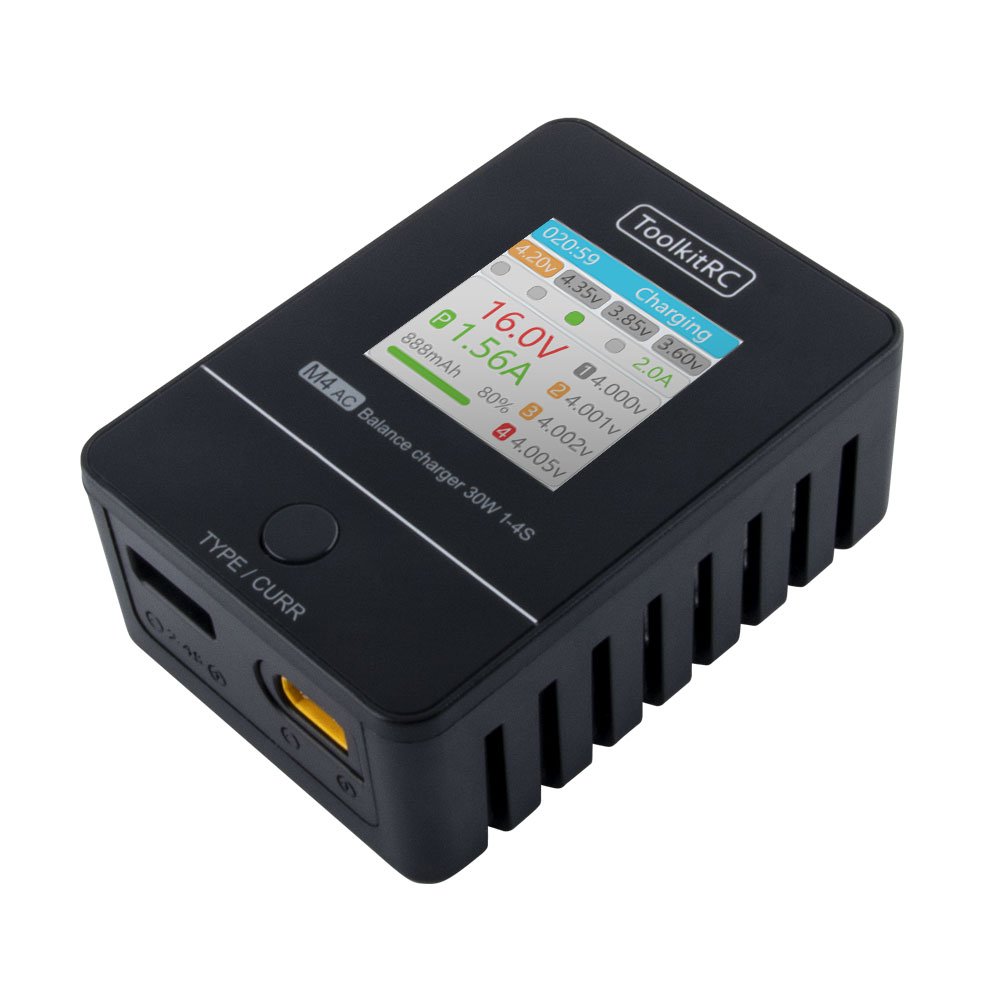 ToolkitRC M4AC 30W LiPO LiFE L - Drone Racing Charger review and price