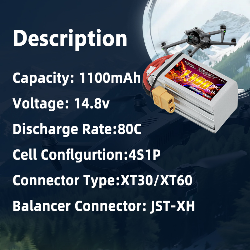TERANTY 4S 1100mAh 80C/160C Li - Drone Racing Battery review and price