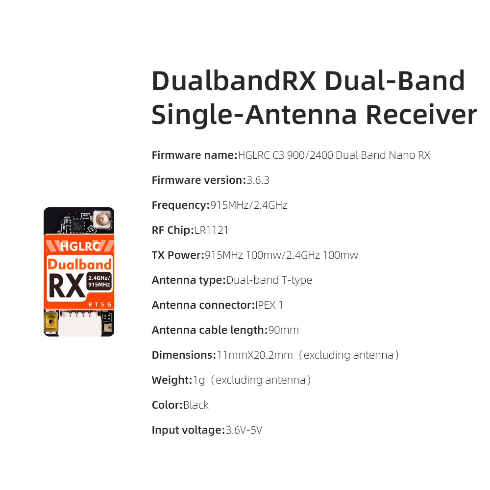 HGLRC Dual-band True Diversity - Drone Racing Receiver review and price