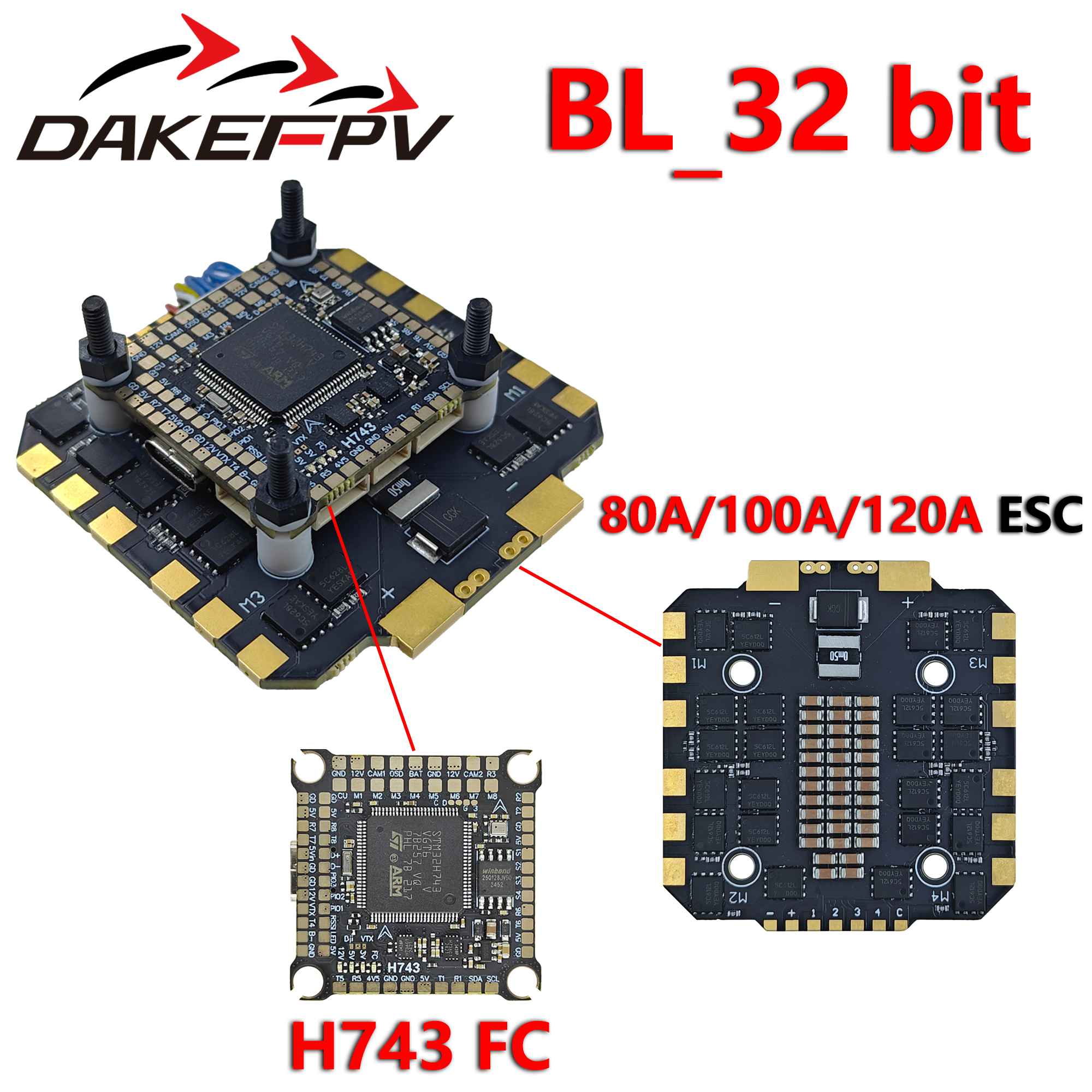 DAKEFPV H743 80A/100A/120A 32- - Drone Racing Esc review and price