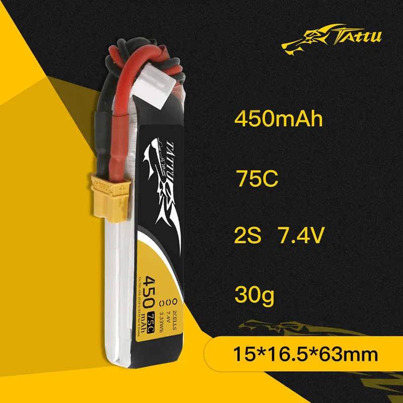 3Pcs NEW TATTU 450/500/550mAh  - Drone Racing Battery review and price
