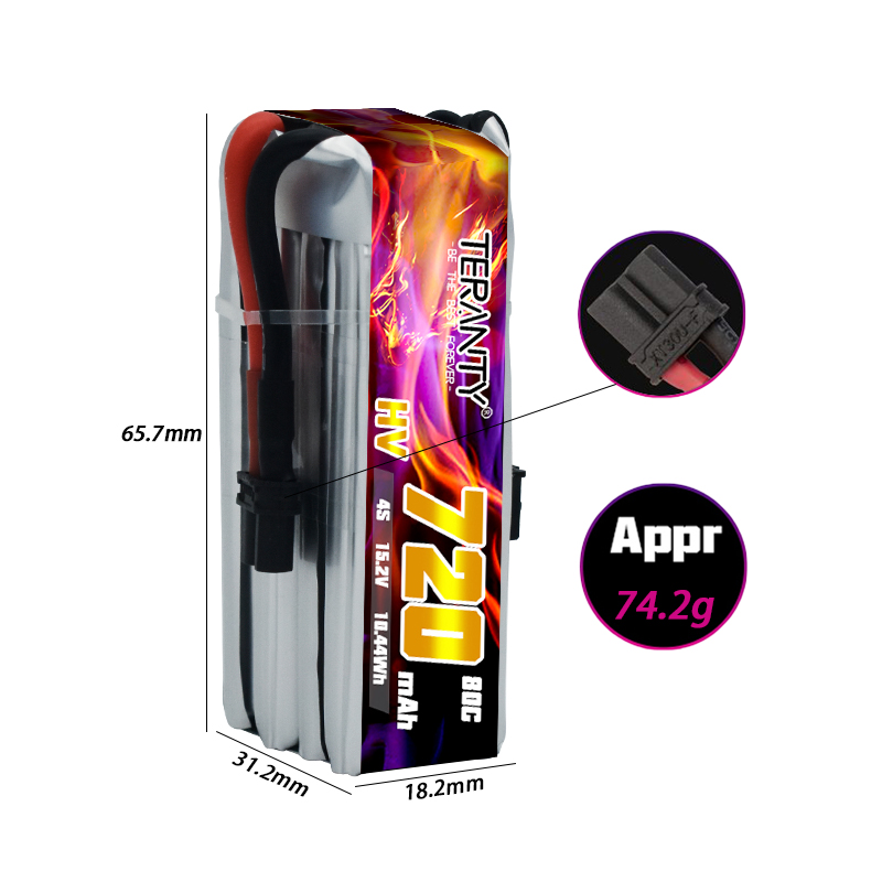 TERANTY 720mAh 4S 15.2V HV Lip - Drone Racing Battery review and price